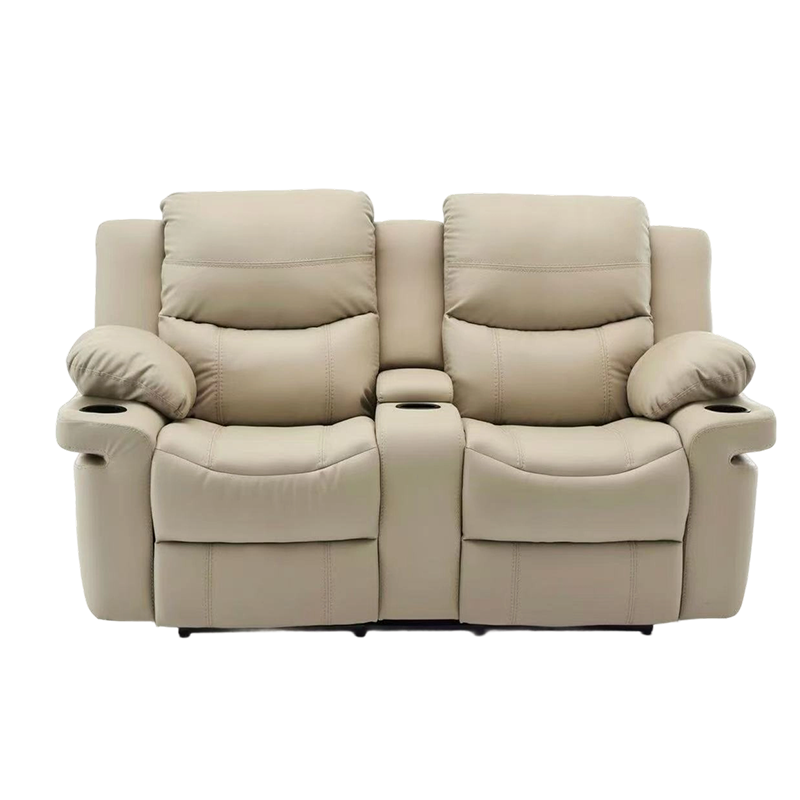 เก้าอี้ปรับเอนเบาะหนังแบบแมนนวล Motion Loveseat